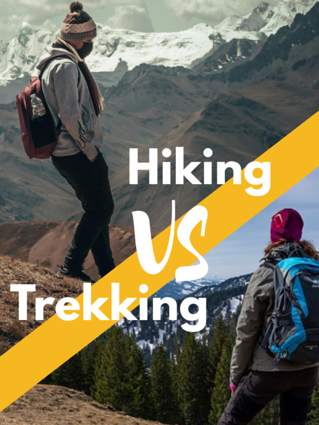 Difference between trekking and hiking
